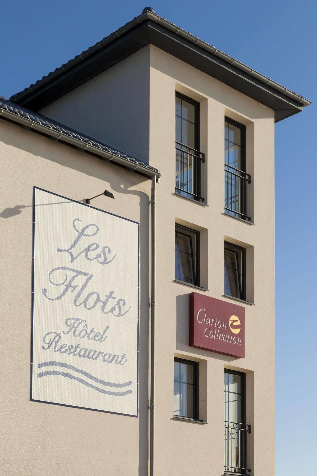 Les Flots - Hotel Et Restaurant Face A L'Ocean - Шатлайон-Плаж Экстерьер фото